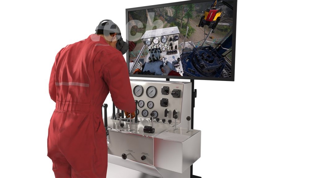 drilling snubbing simulator with VR technology