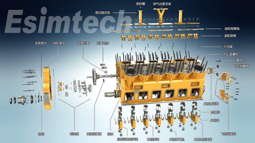 Animation of Diesel Engine 