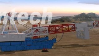 Land Rig Installation Animation