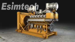 Animation of Diesel Engine Assembly and Disassembly