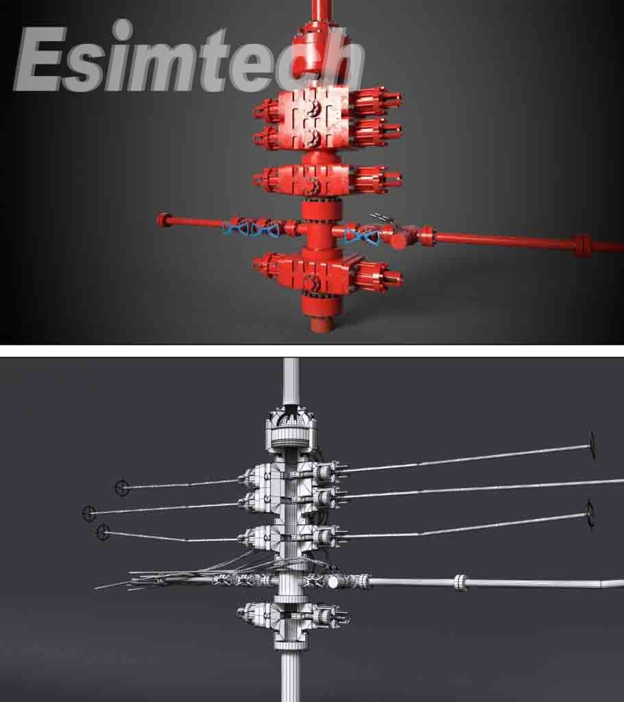 Animation of Drilling and Well Control Devices Assembly and Disassembly and Working Principle