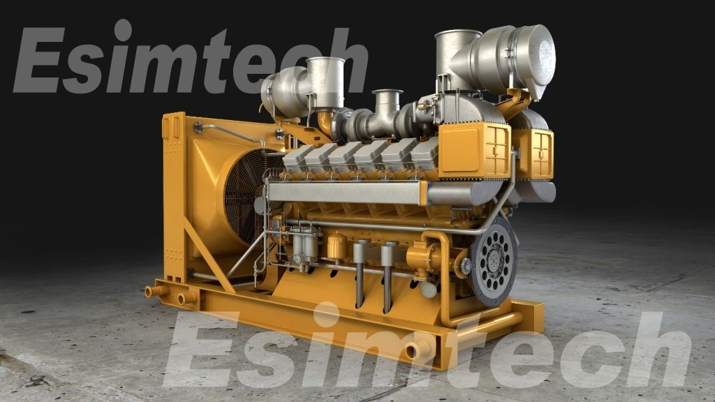 Animation of Diesel Engine Assembly and Disassembly