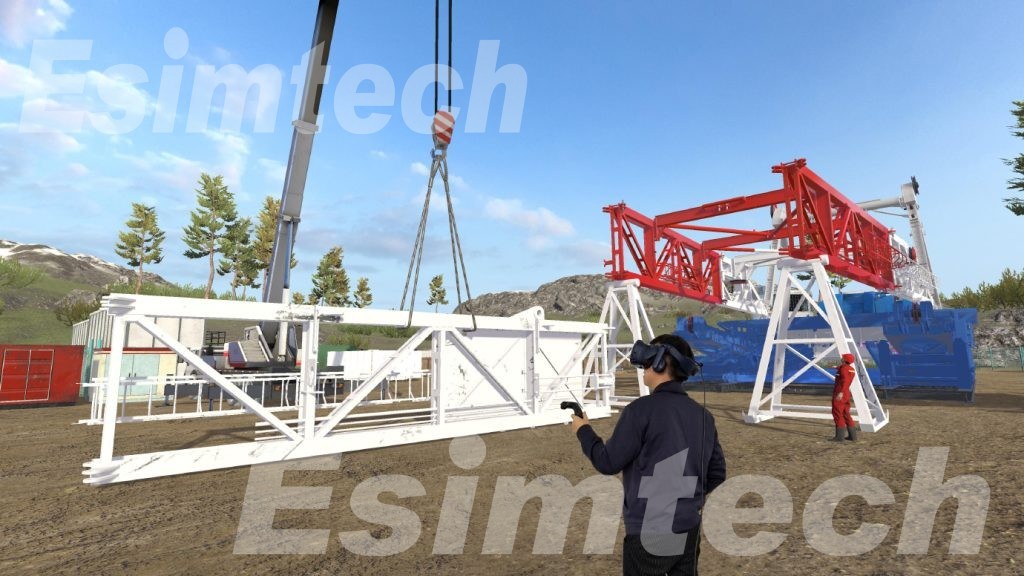 land rig installation simulation training system
