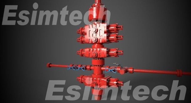 animation of drilling and well control