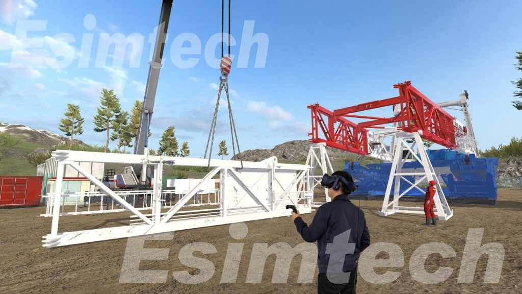 land rig installation simulation system