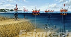 offshore oil rig operation