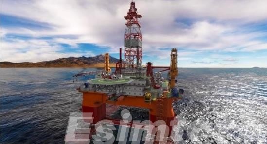 VR simulation of offshore oil rigs