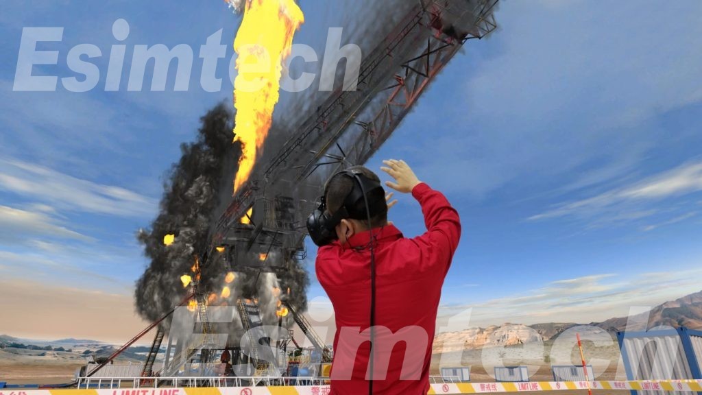 VR emergency training simulation system)