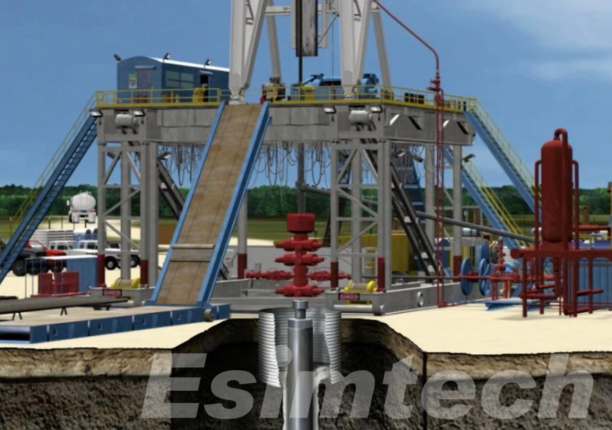Oil rig drilling animation picture