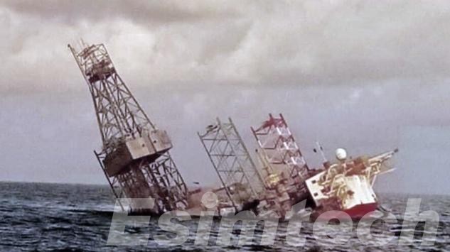 Jack-up Rig disaster offshore