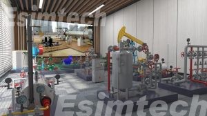 Oil recovery simulator system