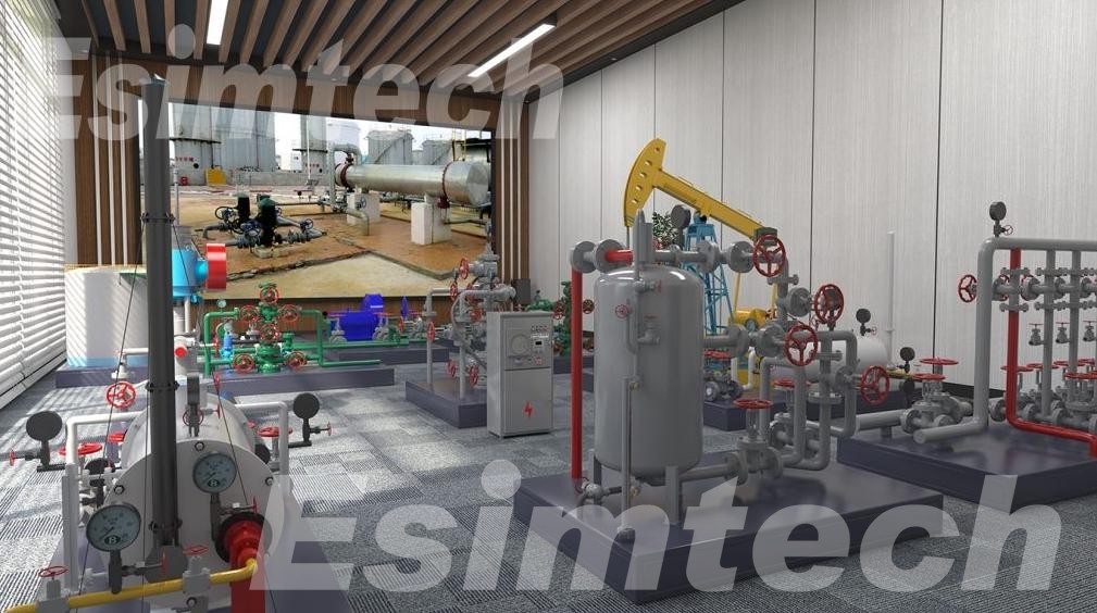 Oil recovery simulator system
