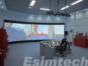 Simulator-based oil rig training