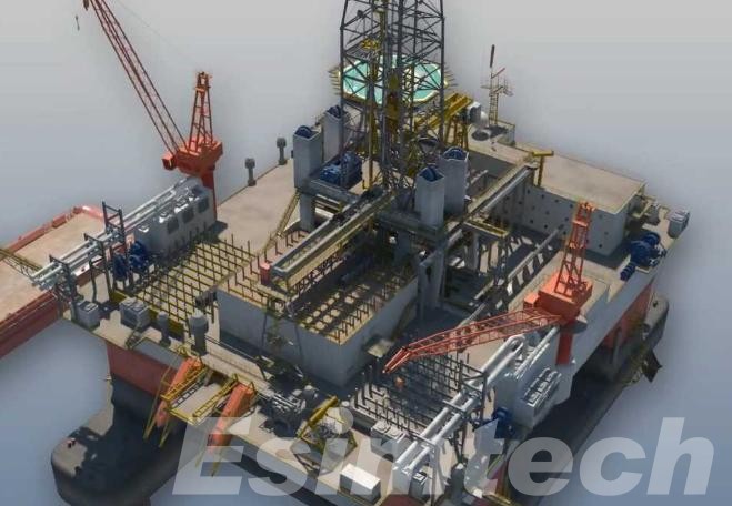 Oil drilling process animation