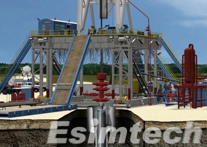 Oil rig drilling animation picture