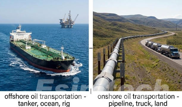 Offshore vs. Onshore Oil Transportation