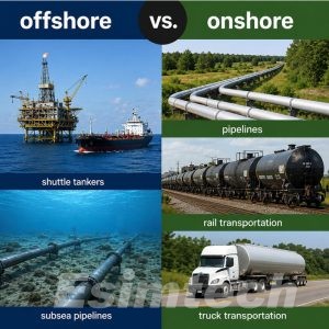 Offshore vs. Onshore Oil Transportation