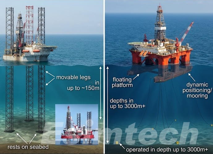 Jack up Rigs vs Semi submersible Rigs