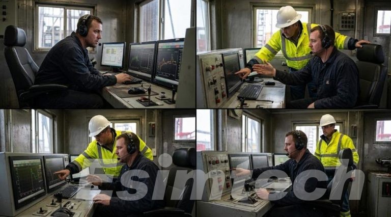 Driller and company man coordinating a well control response