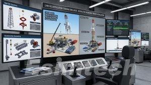 Land rig installation simulator training system