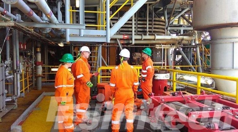 On the rig drilling