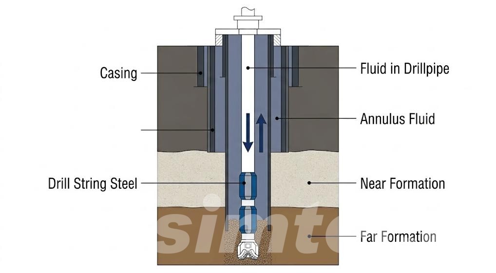 Annular flow and friction pressure in a wellbore